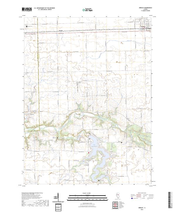 Gridley topographic map thumbnail