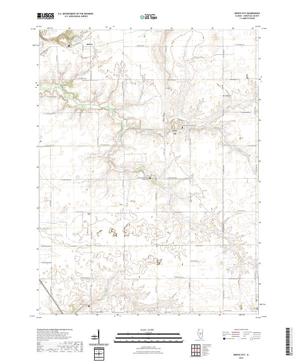 Grove City topographic map thumbnail