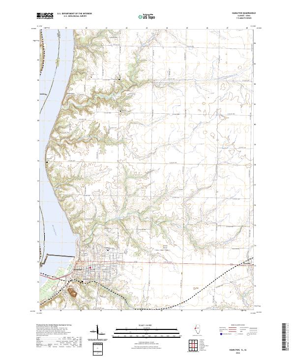 Hamilton topographic map thumbnail