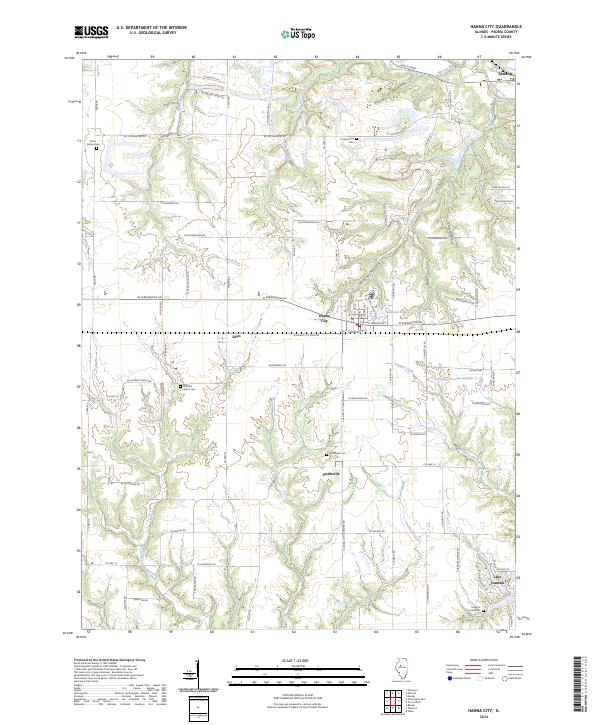 Hanna City topographic map thumbnail