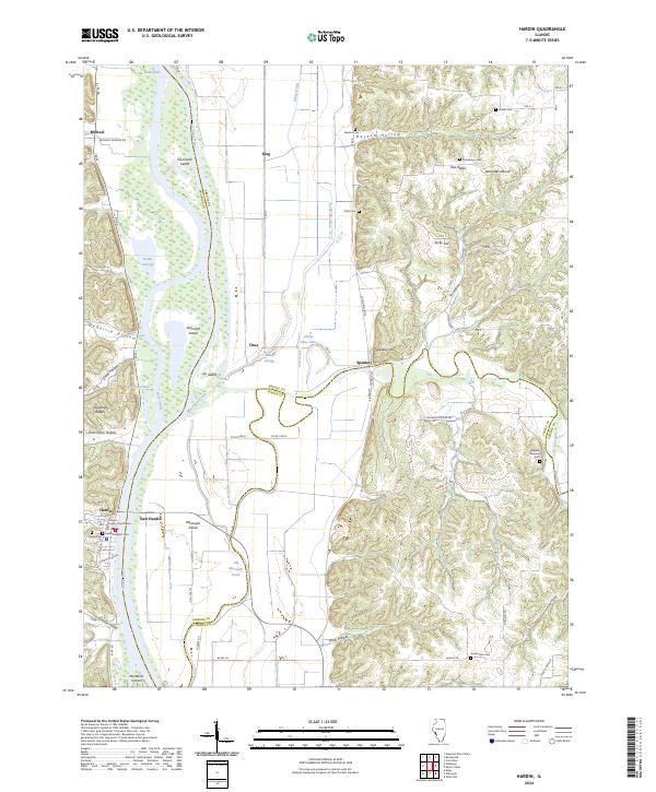 Hardin topographic map thumbnail