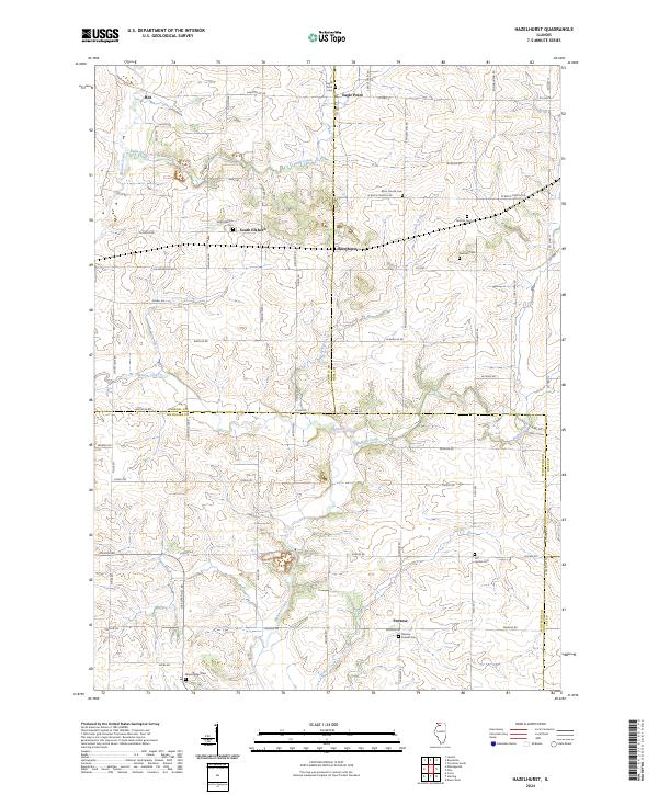 Hazelhurst topographic map thumbnail