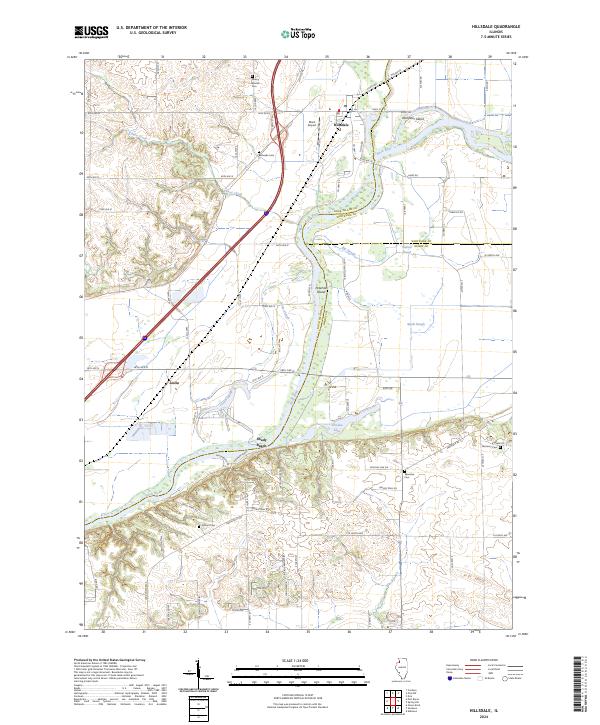 Hillsdale topographic map thumbnail