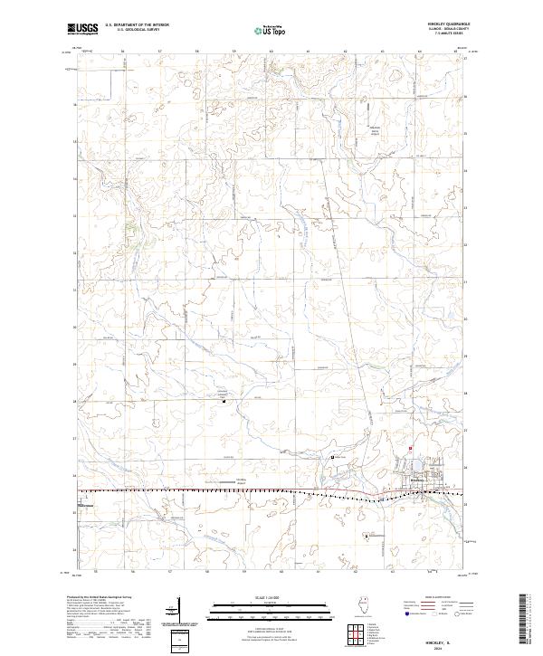 Hinckley topographic map thumbnail