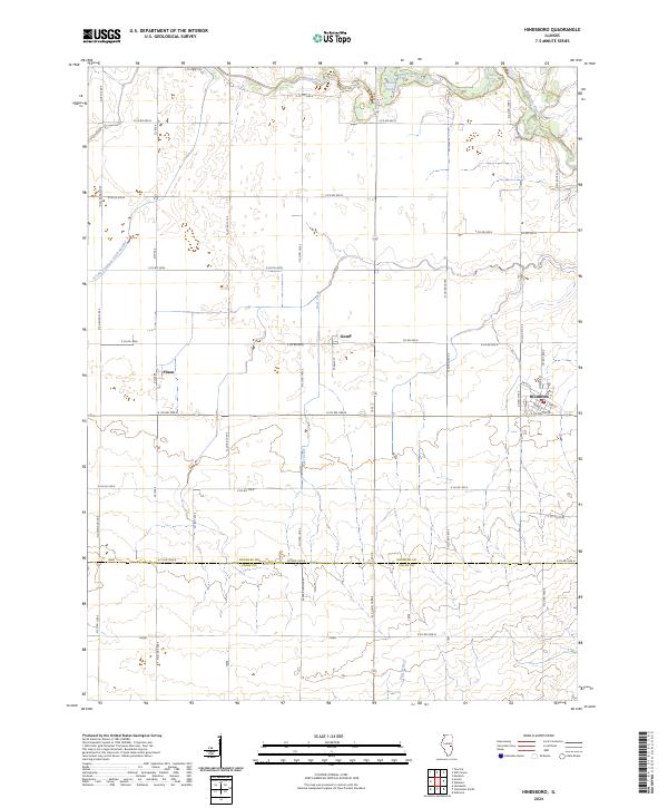 Hindsboro topographic map thumbnail