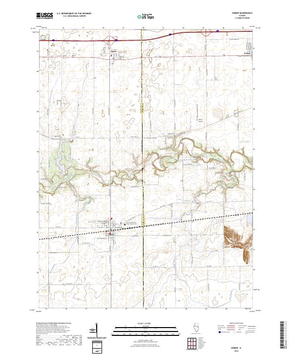 Homer topographic map thumbnail