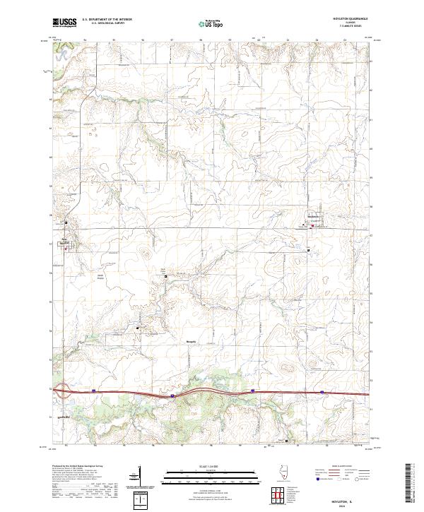 Hoyleton topographic map thumbnail
