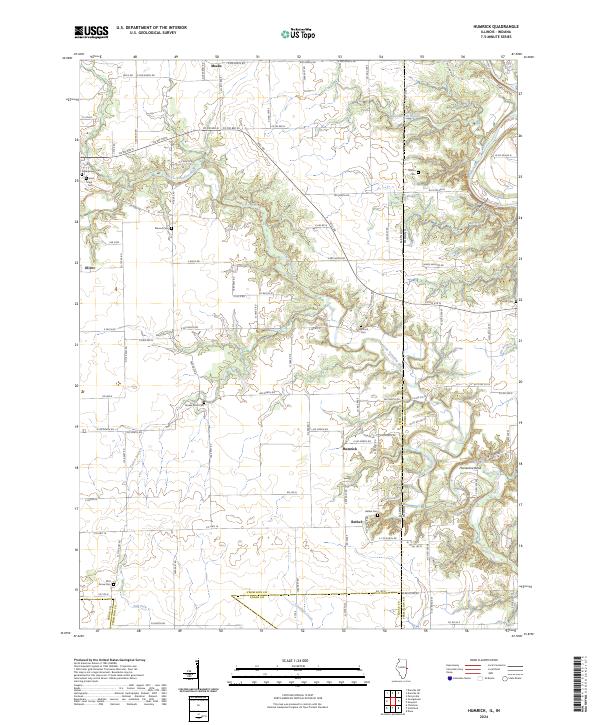 Humrick topographic map thumbnail