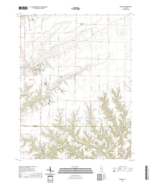 Industry topographic map thumbnail