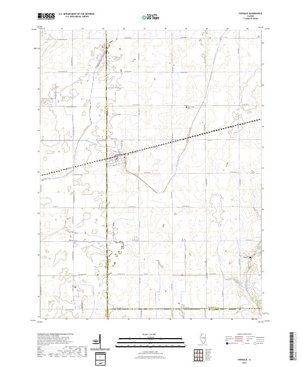 Ivesdale topographic map thumbnail
