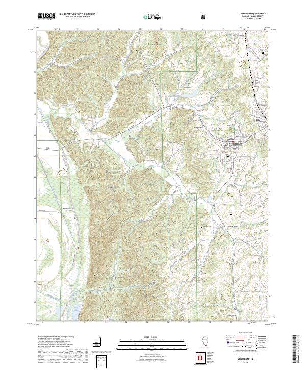 Jonesboro 2024 topographic map thumbnail