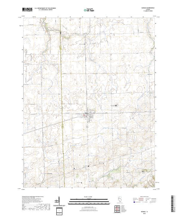 Kansas 2024 topographic map thumbnail
