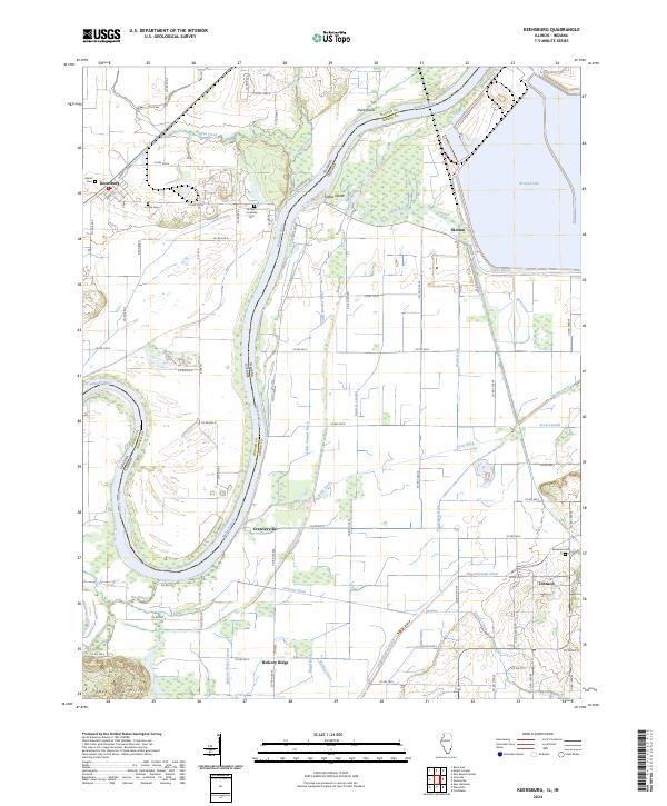 Keensburg 2024 topographic map thumbnail
