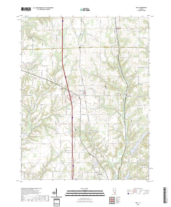 Kell 2024 topographic map thumbnail