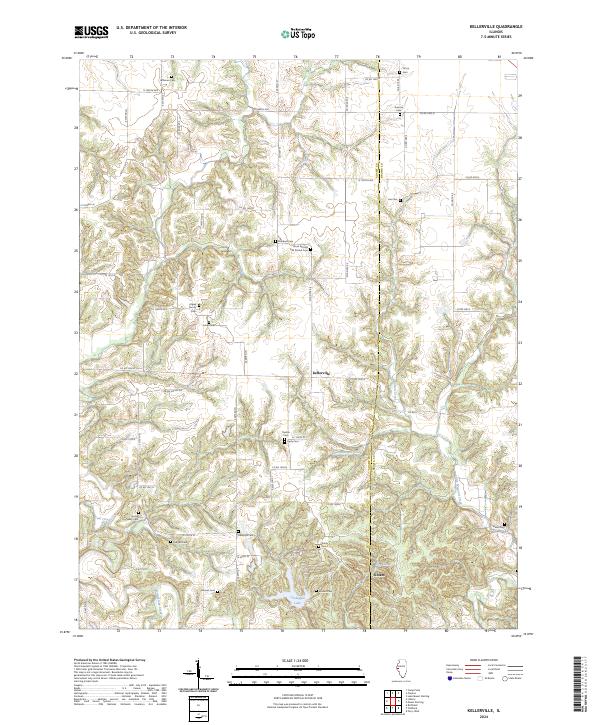 Kellerville 2024 topographic map thumbnail
