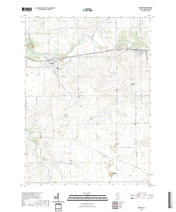 Kirkland 2024 topographic map thumbnail