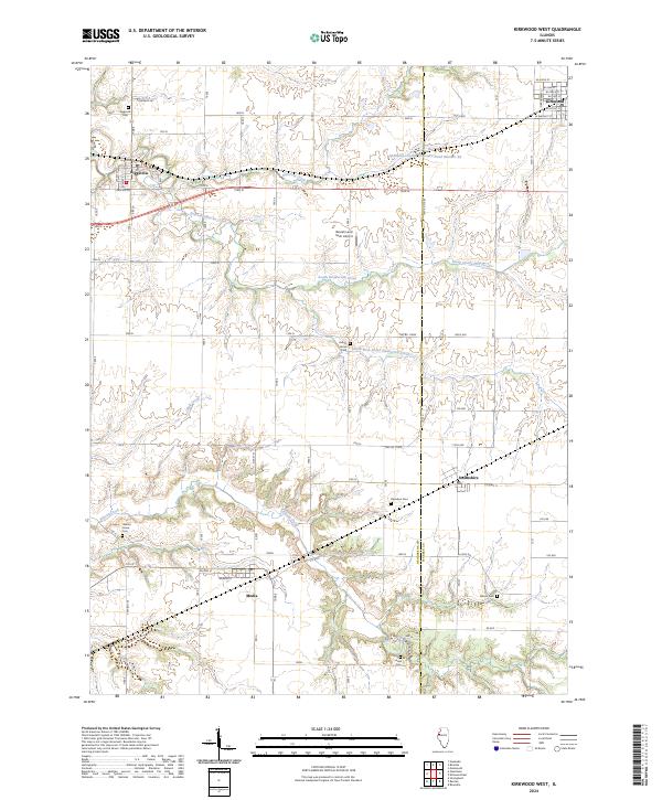 Kirkwood West 2024 topographic map thumbnail