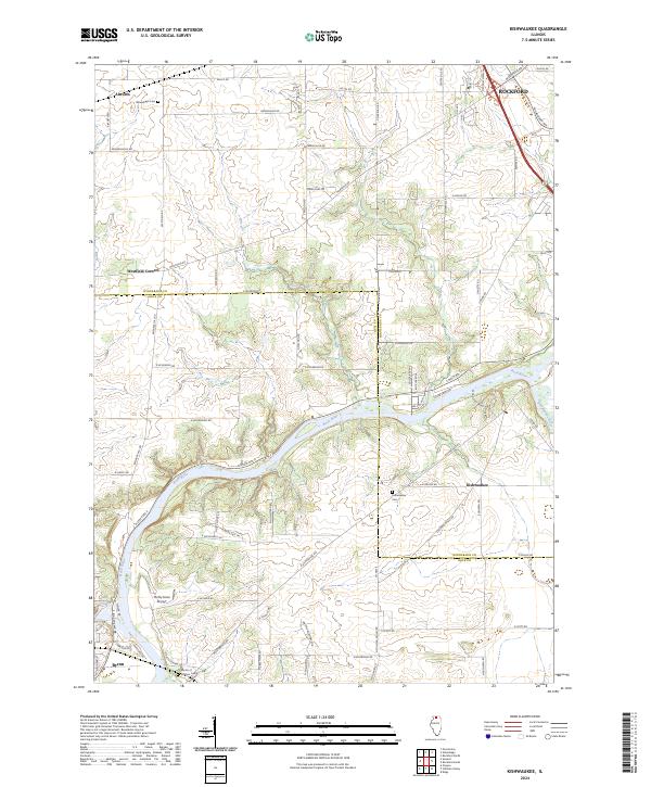 Kishwaukee 2024 topographic map thumbnail