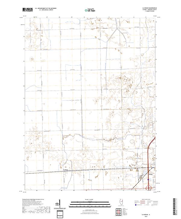 La Hogue 2024 topographic map thumbnail