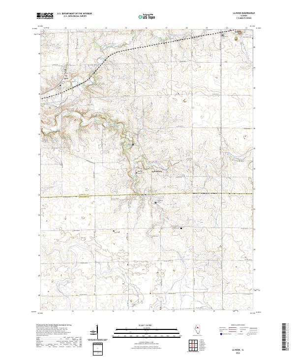 La Rose 2024 topographic map thumbnail