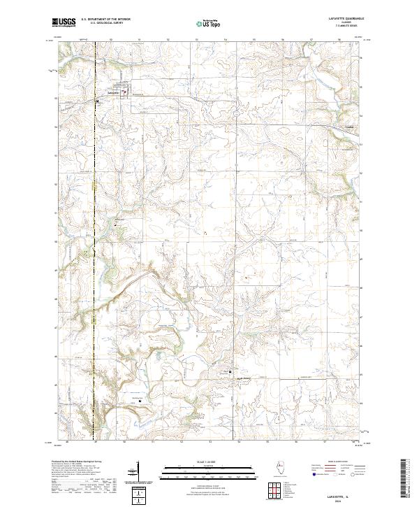 Lafayette 2024 topographic map thumbnail