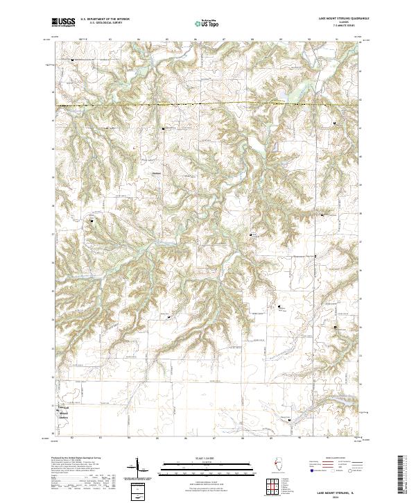 Lake Mount Sterling 2024 topographic map thumbnail