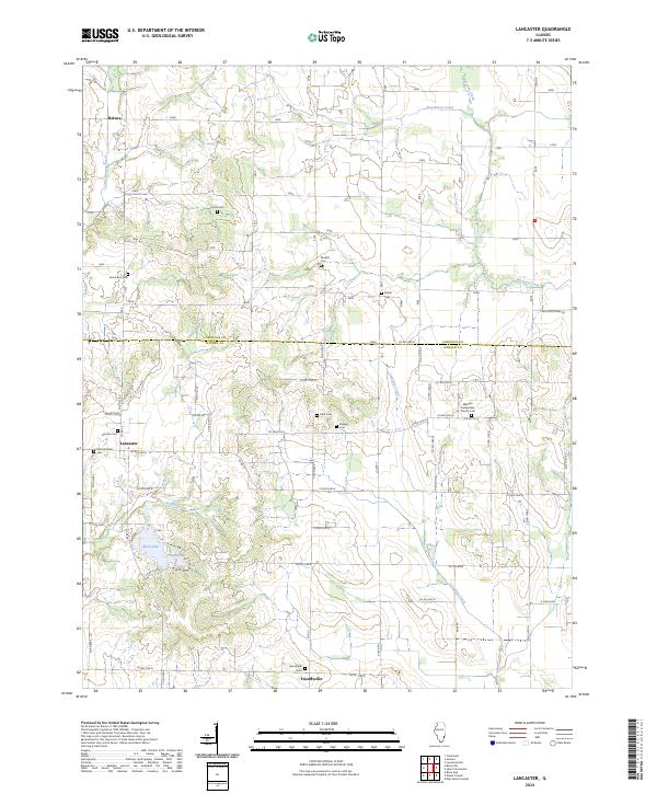Lancaster 2024 topographic map thumbnail