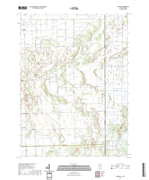 Leesville 2024 topographic map preview