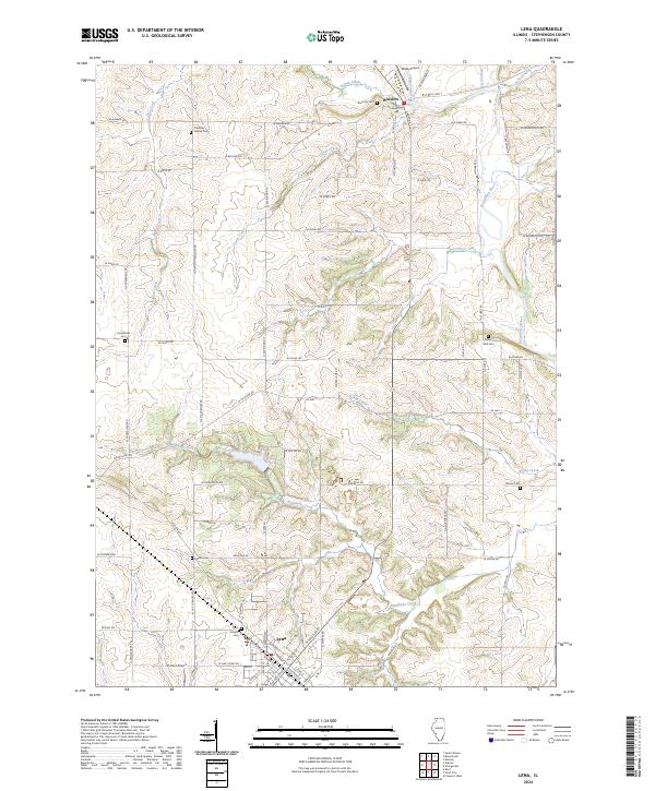 Lena 2024 topographic map thumbnail