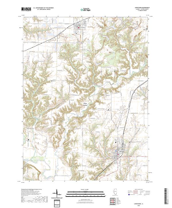 Lewistown 2024 topographic map thumbnail