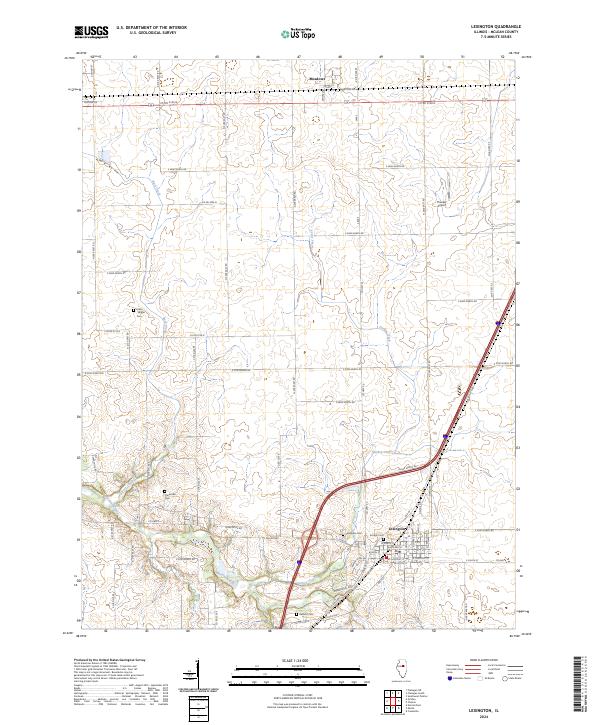 Lexington 2024 topographic map thumbnail