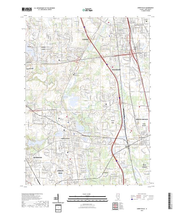Libertyville 2024 topographic map thumbnail