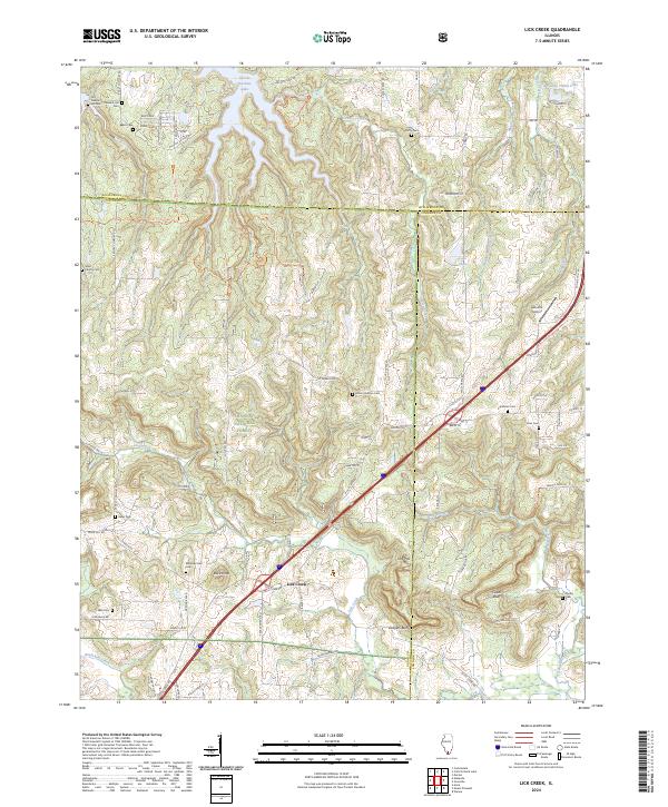 Lick Creek 2024 topographic map thumbnail