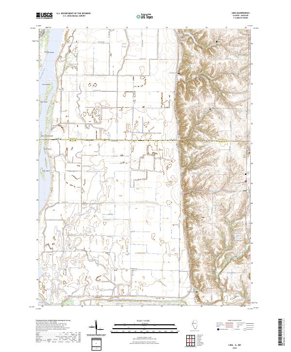 Lima 2024 topographic map thumbnail