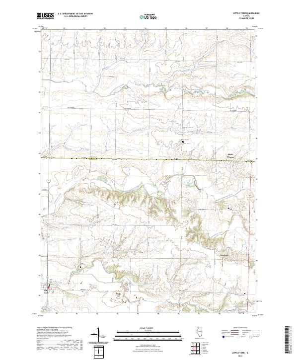 Little York 2024 topographic map thumbnail