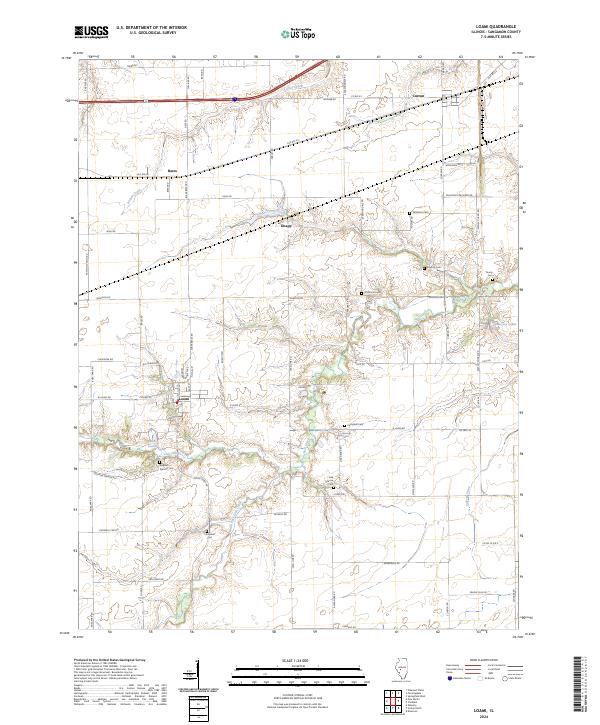 Loami 2024 topographic map preview