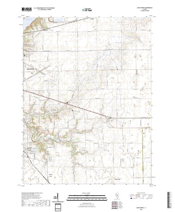 Long Creek 2024 topographic map thumbnail