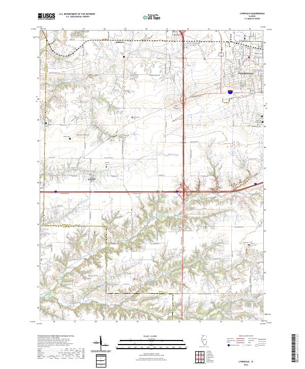 Lynnville 2024 topographic map thumbnail