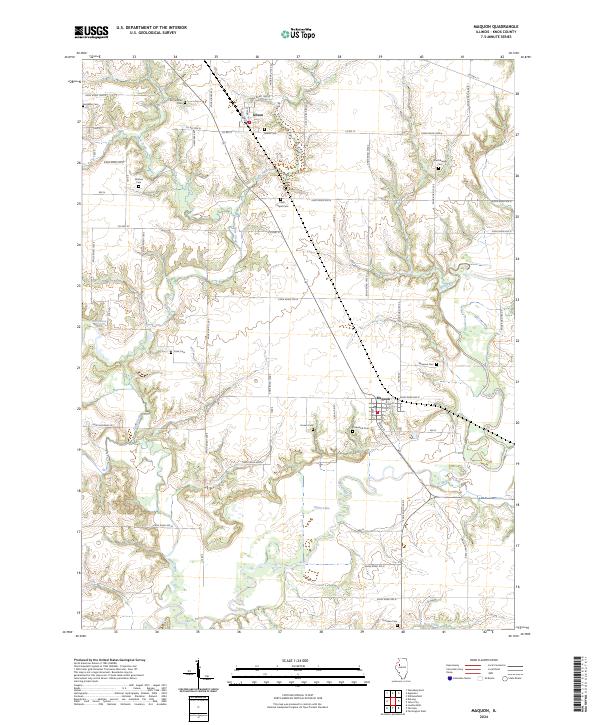 Maquon 2024 topographic map thumbnail