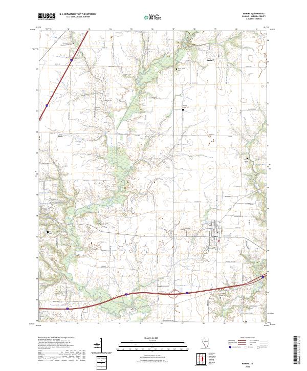 Marine 2024 topographic map thumbnail