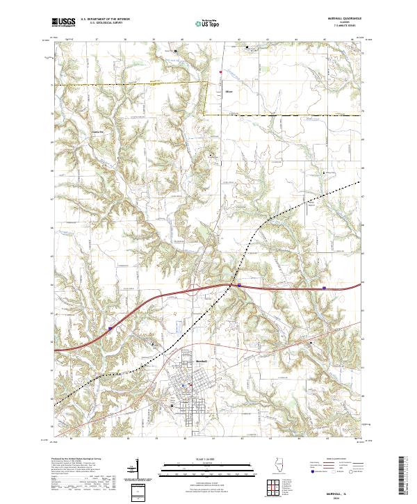 Marshall 2024 topographic map thumbnail