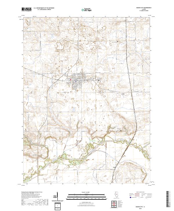Mason City 2024 topographic map thumbnail