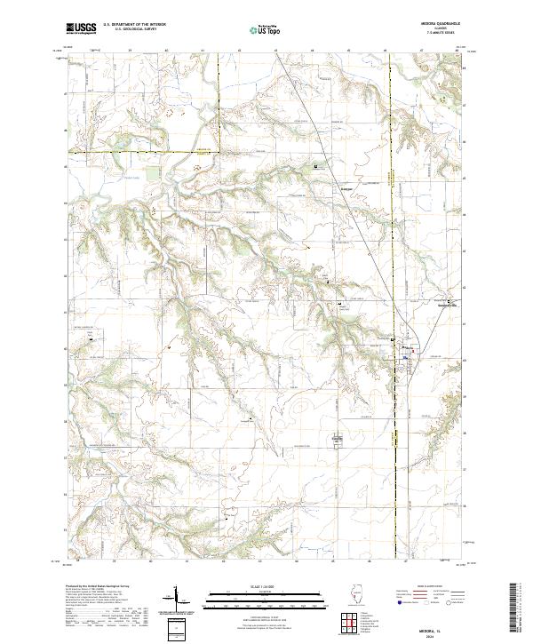 Medora 2024 topographic map thumbnail