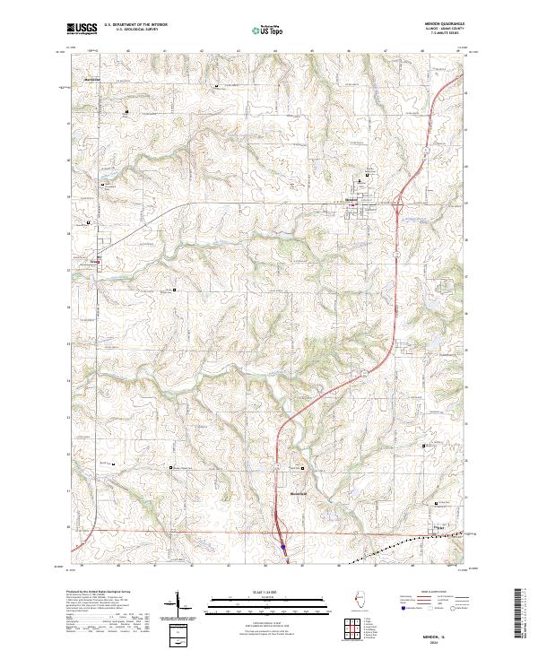 Mendon 2024 topographic map thumbnail