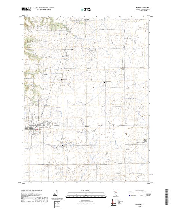 Metamora 2024 topographic map thumbnail
