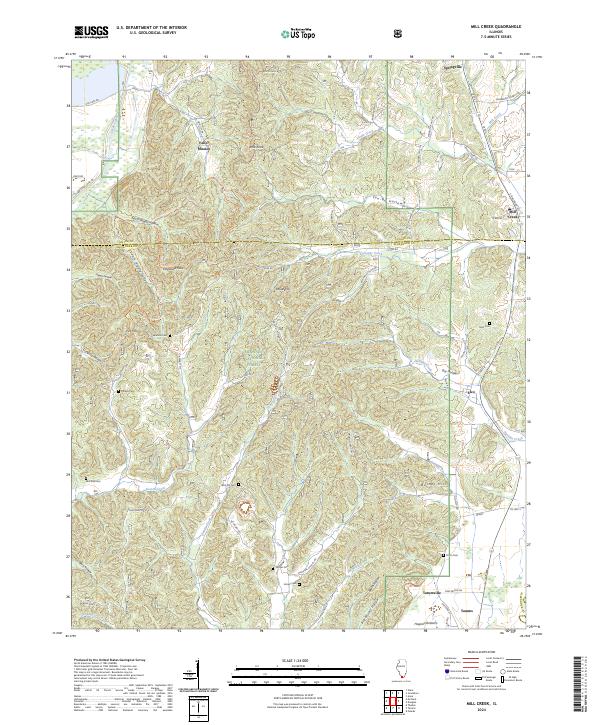 Mill Creek 2024 topographic map thumbnail