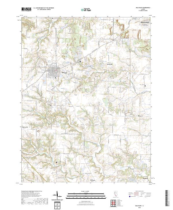 Millstadt 2024 topographic map thumbnail