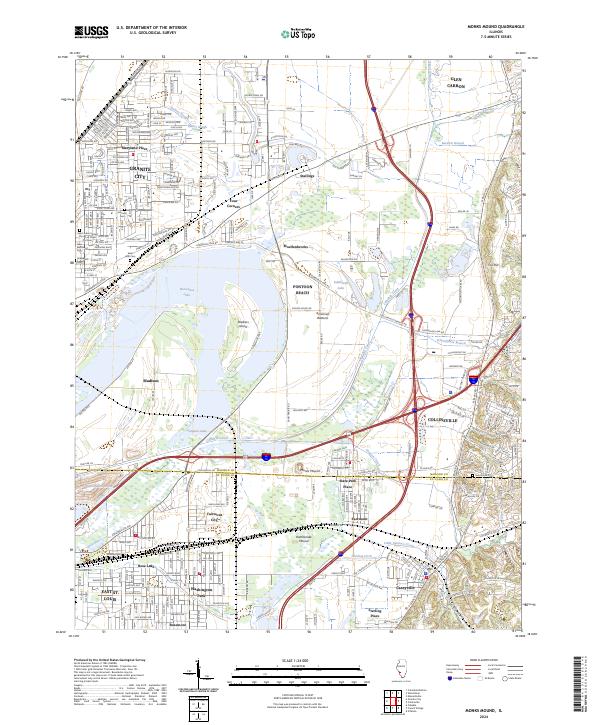 Monks Mound 2024 topographic map thumbnail