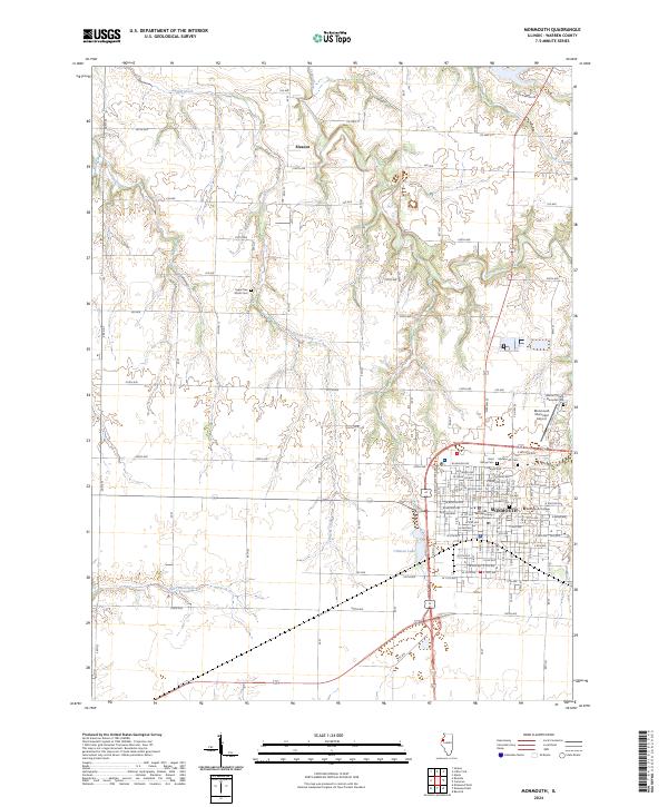 Monmouth 2024 topographic map thumbnail