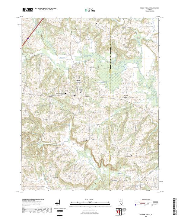 Mount Pleasant 2024 topographic map thumbnail